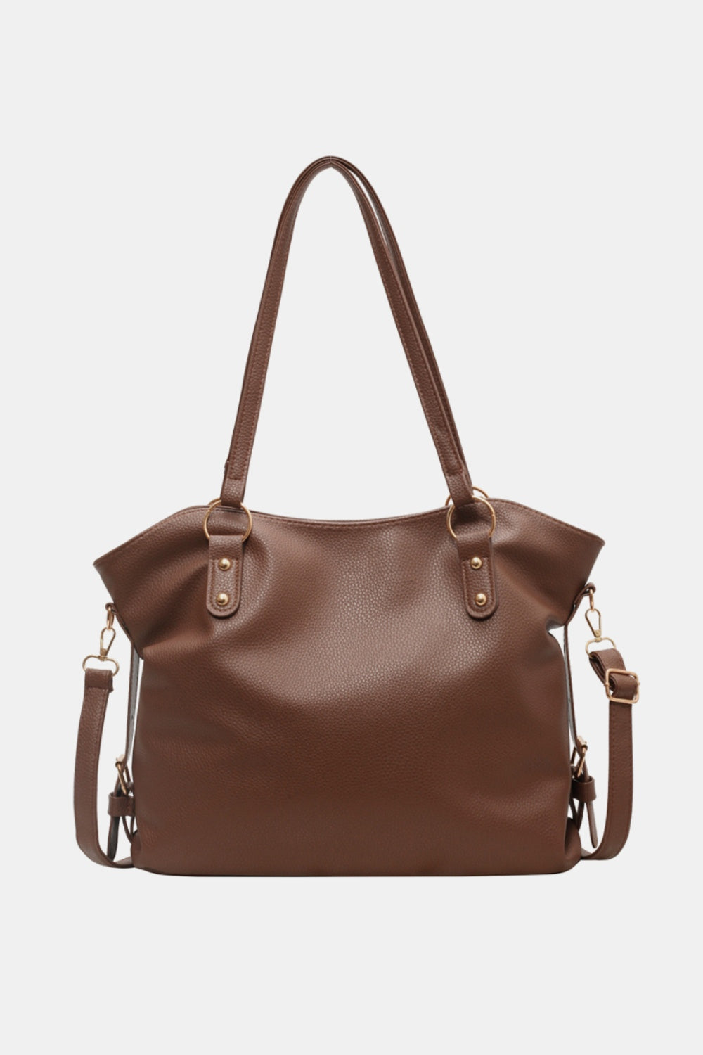 Bolso tote grande de cuero PU