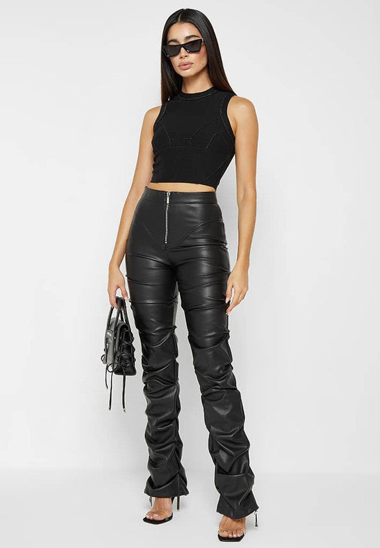 SEXY VEGAN LEATHER PANTS