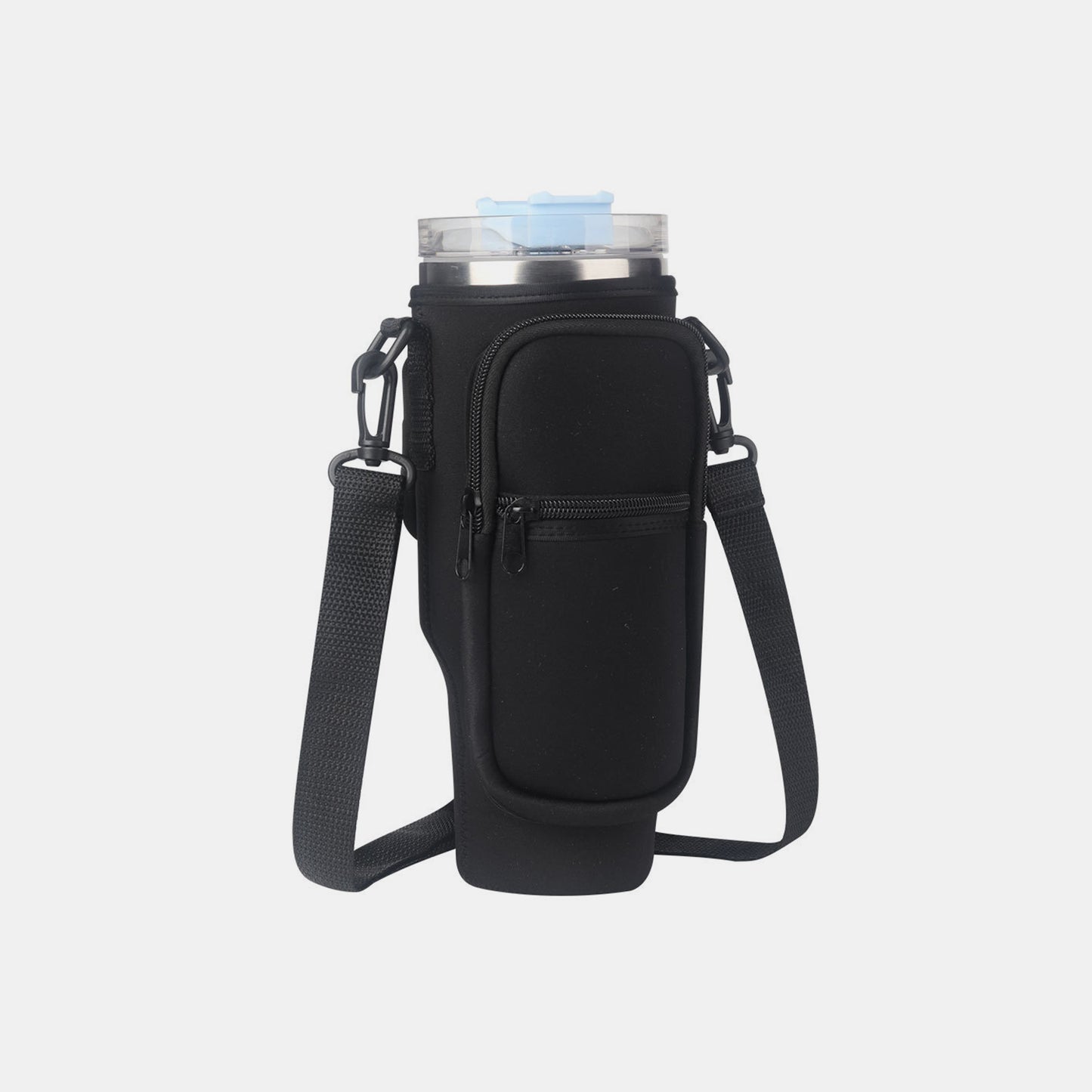 Insulated Tumbler Cup Sleeve With Adjustable Shoulder Strap