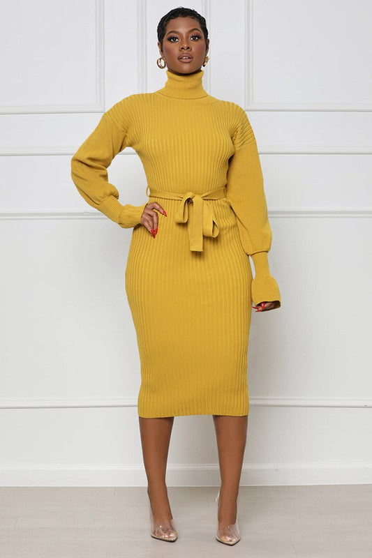 WOMEN FASHION LONG MAXI SWEATER DRESS