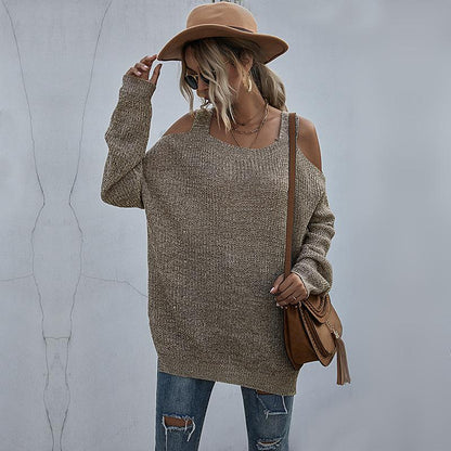 Women's Sweaters Casual Off Shoulder Tops