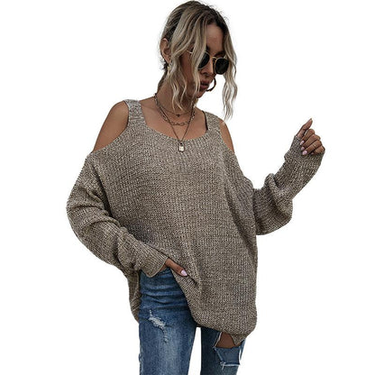 Women's Sweaters Casual Off Shoulder Tops