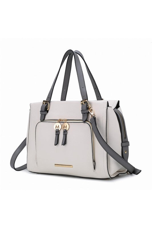 MKF Elise Color-block Satchel Bag by Mia k