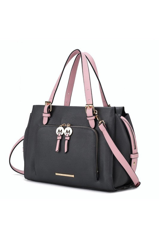 MKF Elise Color-block Satchel Bag by Mia k