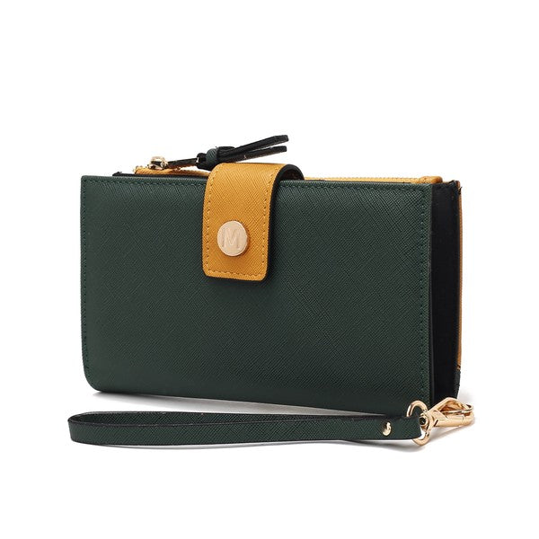 MKF Solene Vegan Leather Wristlet Wallet by Mia K