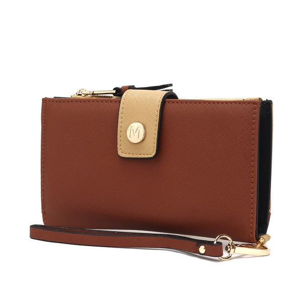 MKF Solene Vegan Leather Wristlet Wallet by Mia K