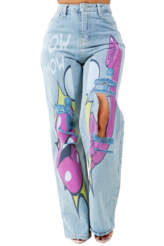 WOMEN FASHION DENIM PANTS