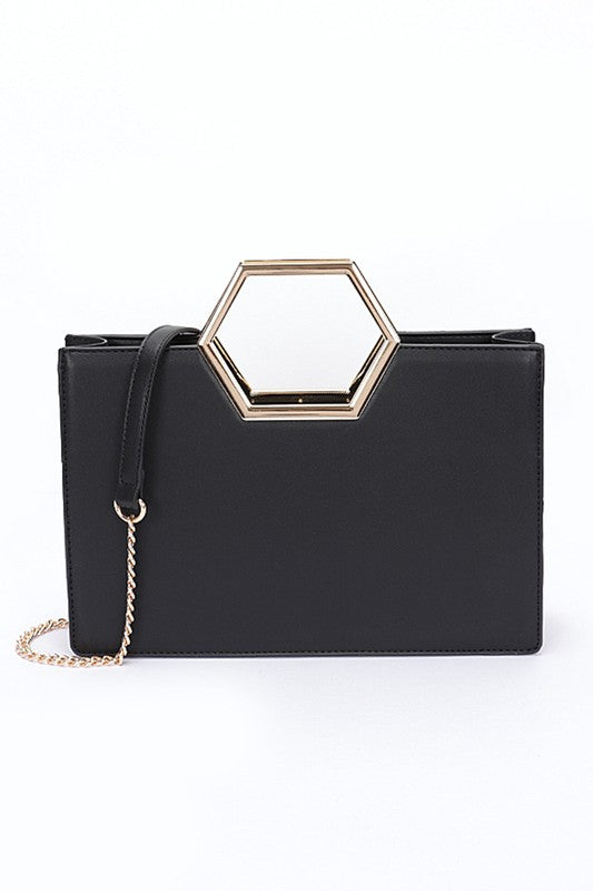 Top Handle Structured Tote Bag