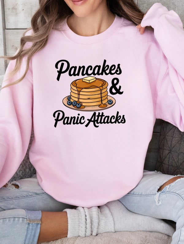 Pancakes and Panic Attacks Graphic Sweatshirt