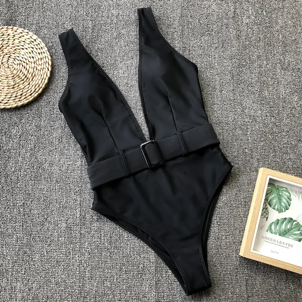 Tie One Piece Swimsuit