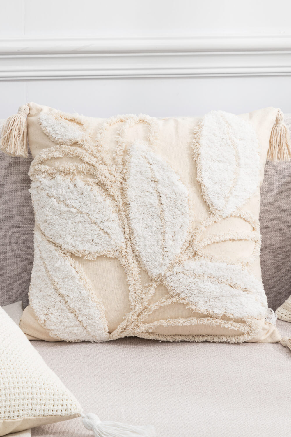 Textured Decorative Throw Pillow Case