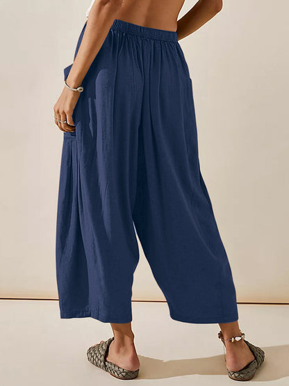 Full Size Wide Leg Pants with Pockets