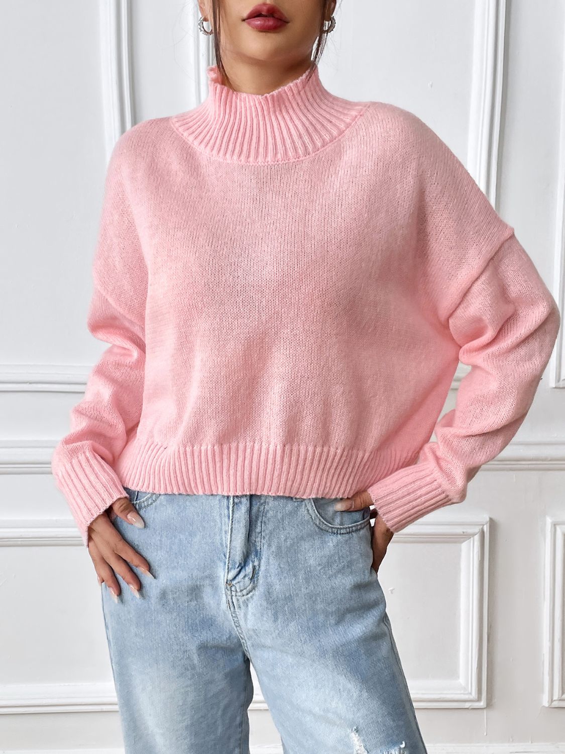 Turtleneck Long Sleeve Sweater