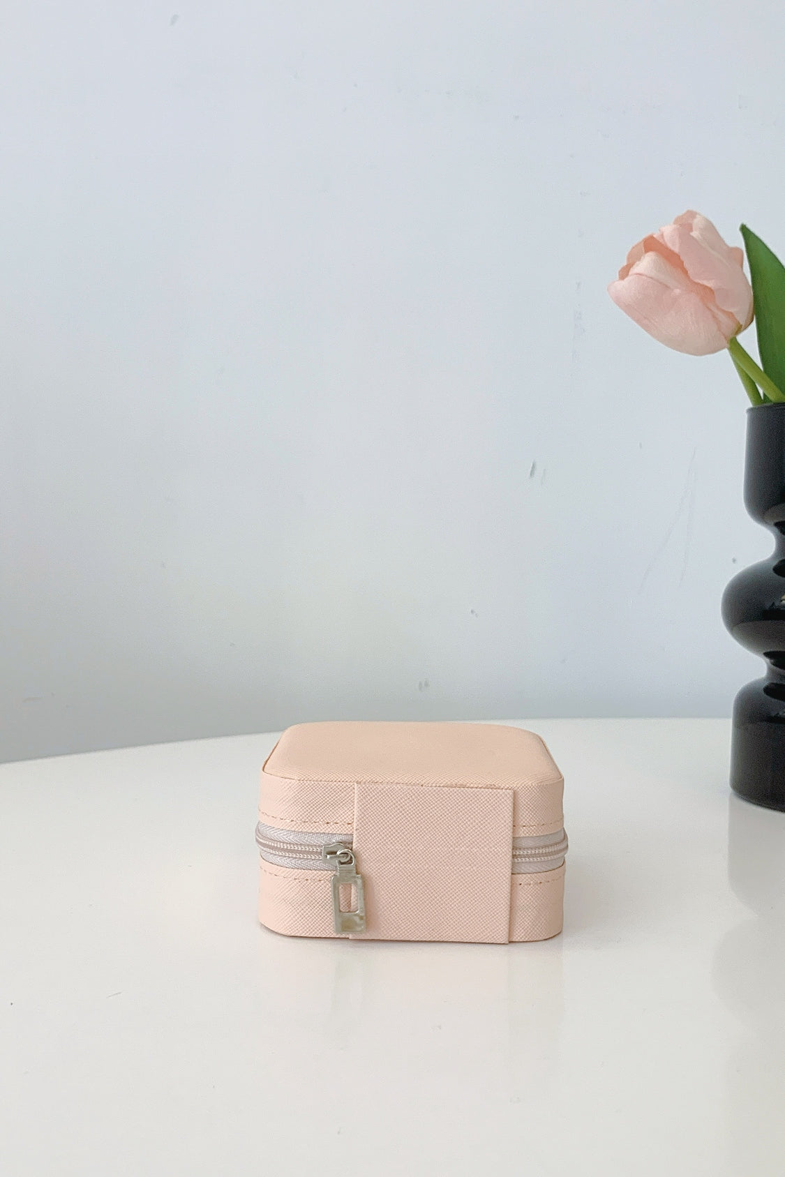 Vegan Leather Square Jewelry Box