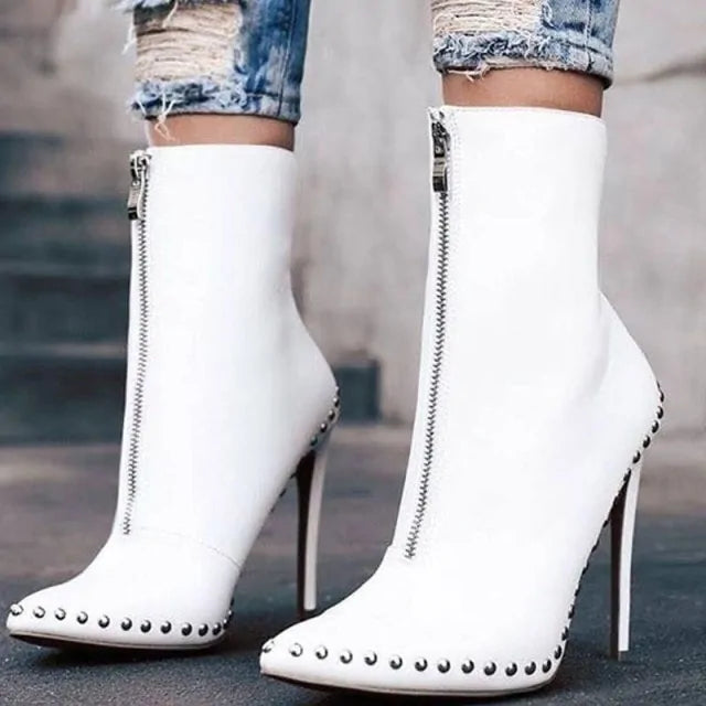 Pointed Toe Modern Ankle Boots