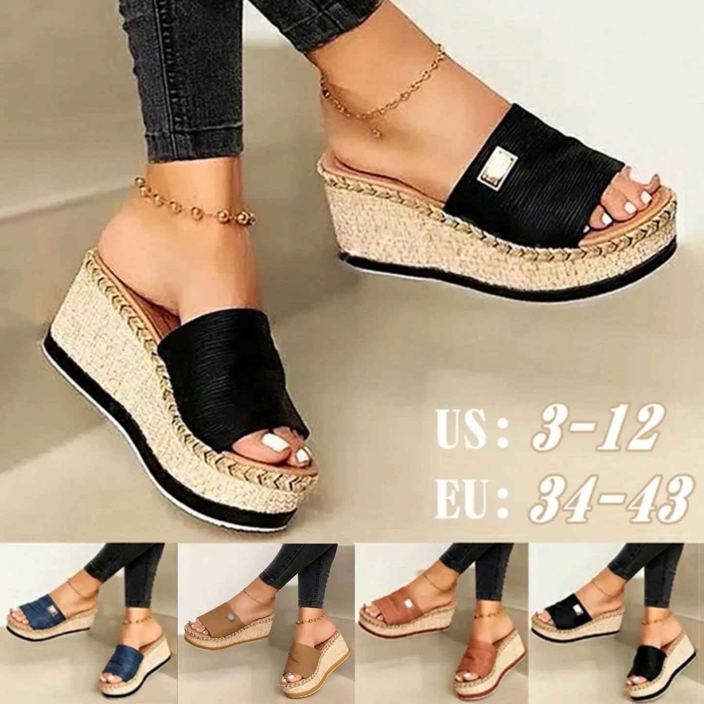 Sandalias cómodas con plataforma