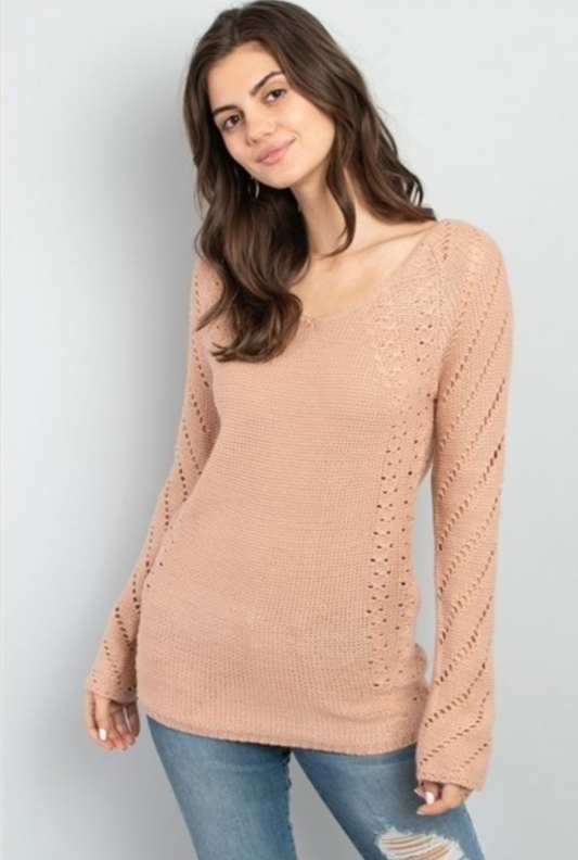 Crochet Detail Sweater