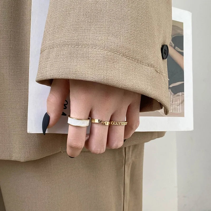 Three Piece Opening Rings