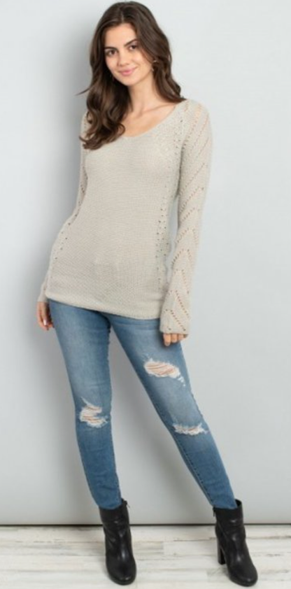 Crochet Detail Sweater