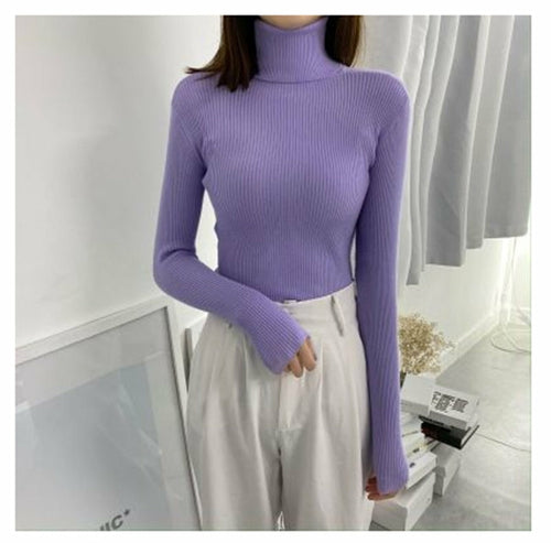 Women Classic Turtleneck Sweater