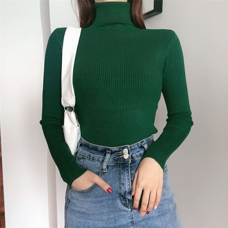 Women Classic Turtleneck Sweater