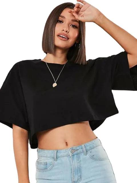 Teeva Loose Crop Top