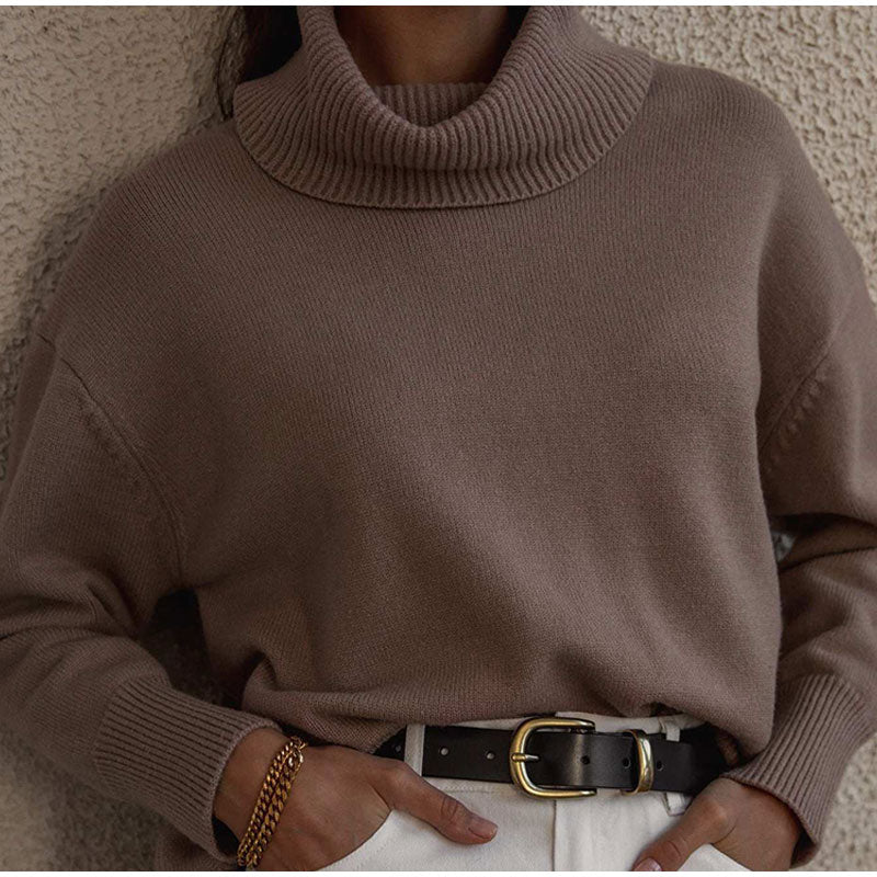 Turtleneck Sweater Loose Cashmere Casual Ladies Pullover