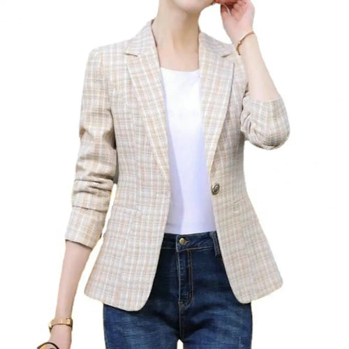 Beautiful Lady Coat Business Lady Spring Blazer Long Sleeves Slim Fit