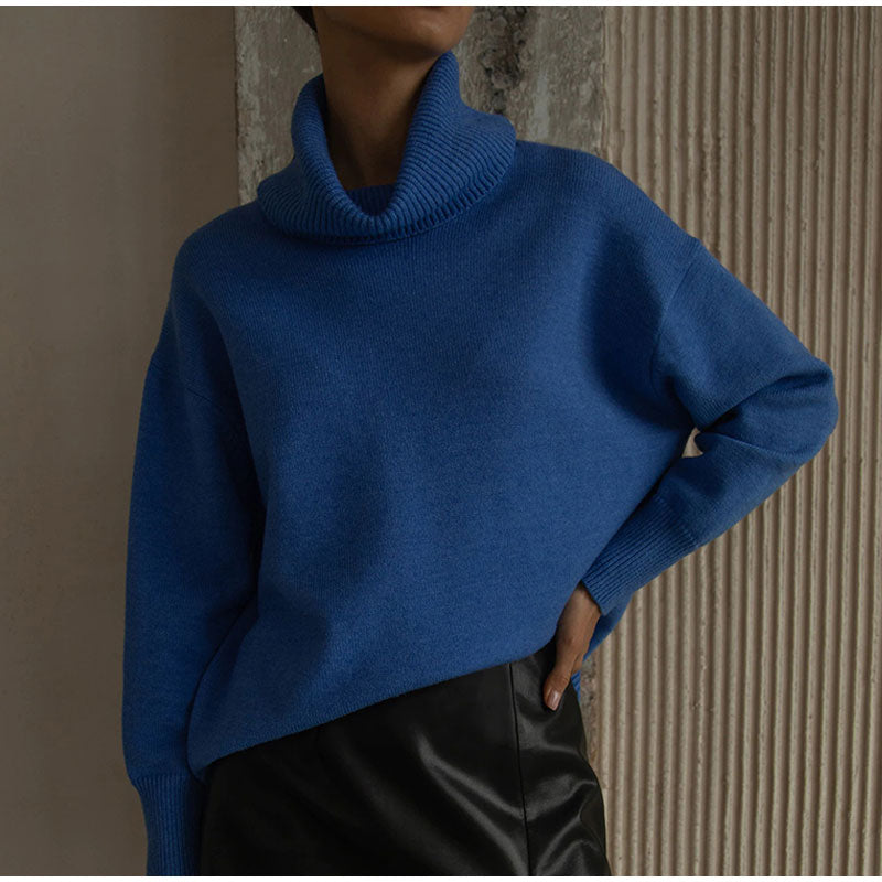 Turtleneck Sweater Loose Cashmere Casual Ladies Pullover