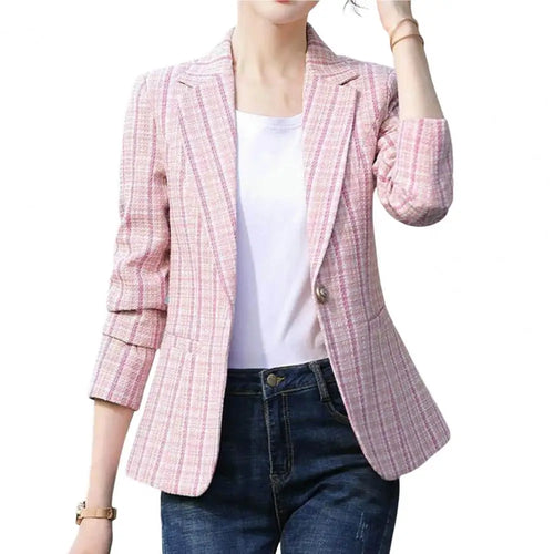 Beautiful Lady Coat Business Lady Spring Blazer Long Sleeves Slim Fit