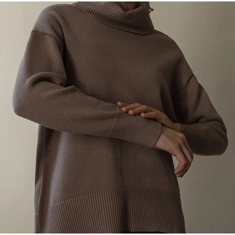 Turtleneck Sweater Loose Cashmere Casual Ladies Pullover