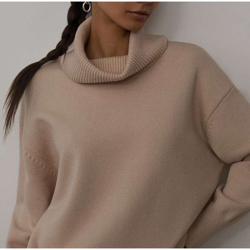 Turtleneck Sweater Loose Cashmere Casual Ladies Pullover