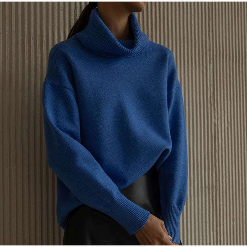 Turtleneck Sweater Loose Cashmere Casual Ladies Pullover