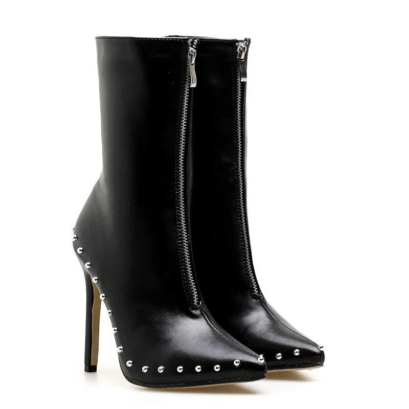 Pointed Toe Modern Ankle Boots