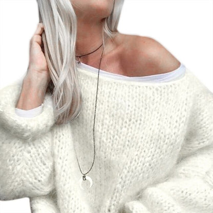 Women's Cozy Knitted Fluffy Pullover Tops