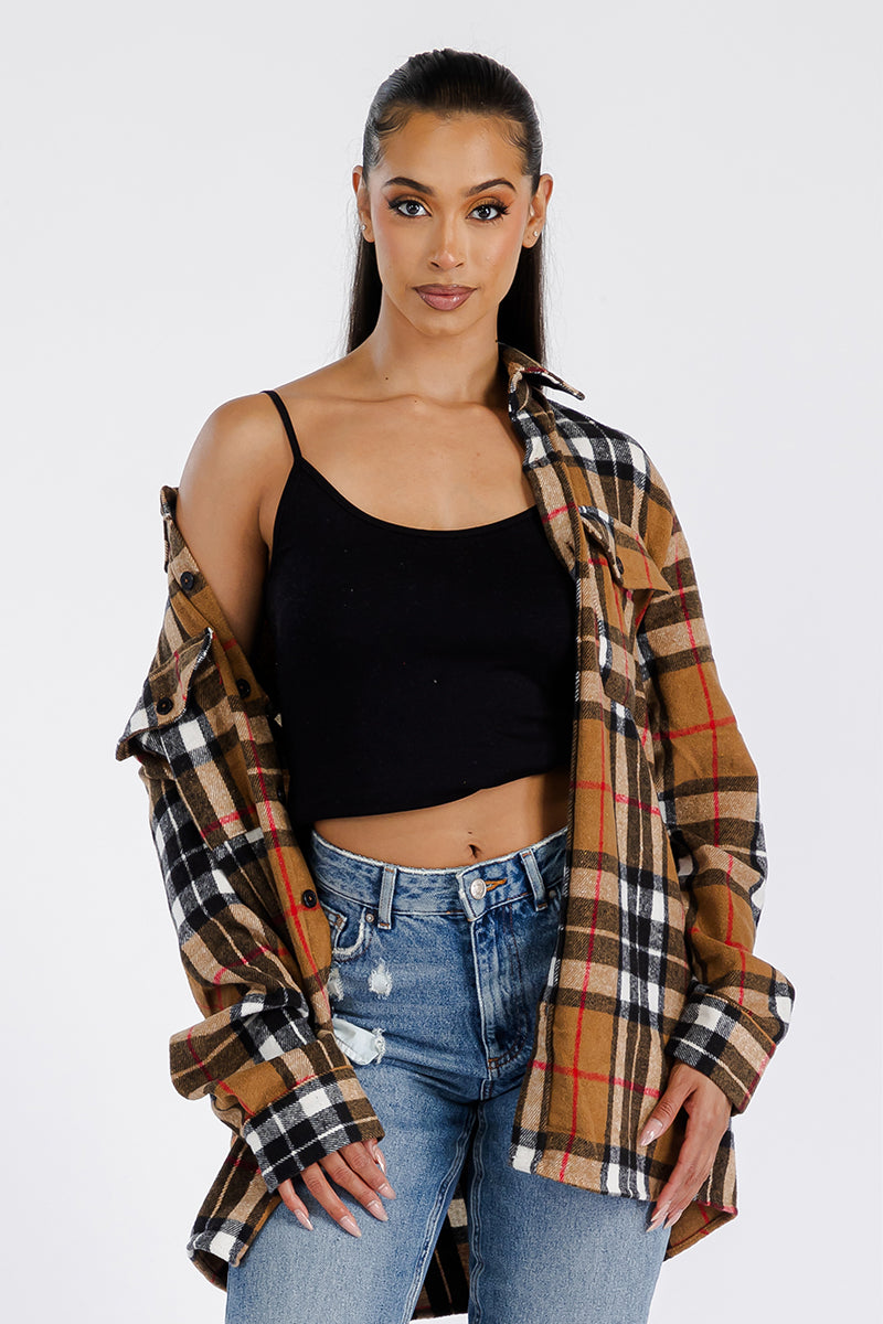 Boyfriend Oversized Soft Flannel Shacket