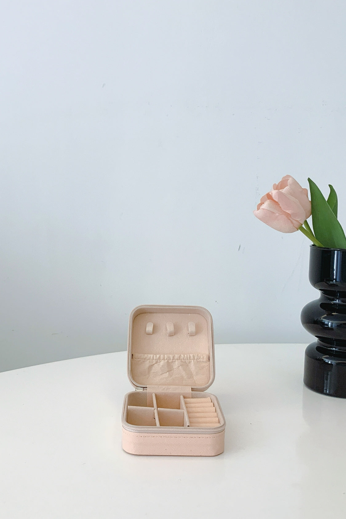 Vegan Leather Square Jewelry Box