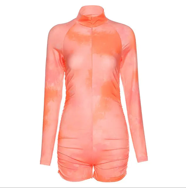 Tie Dye Ruched Bodysuit