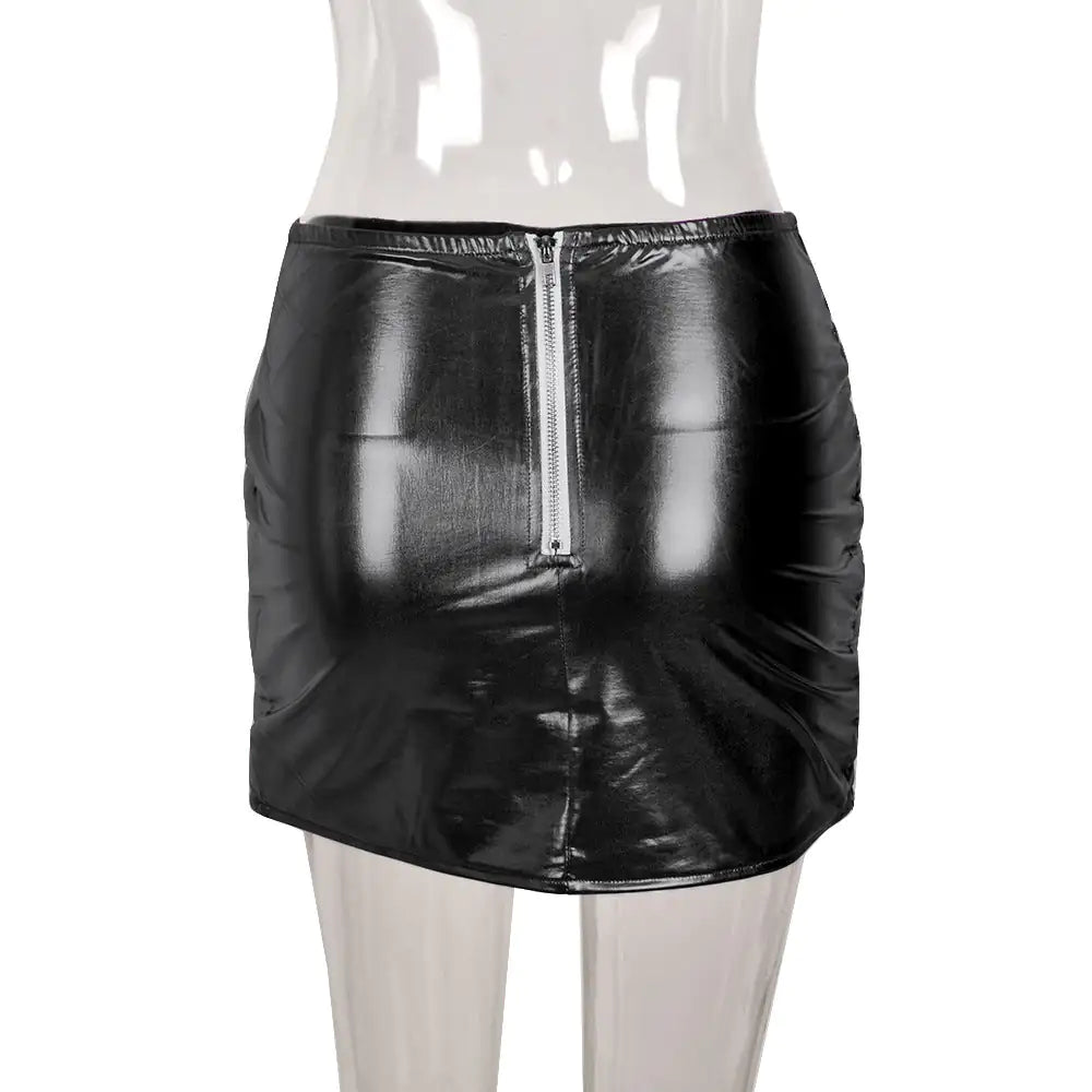 Double Bubble Puffer Mini Skirt