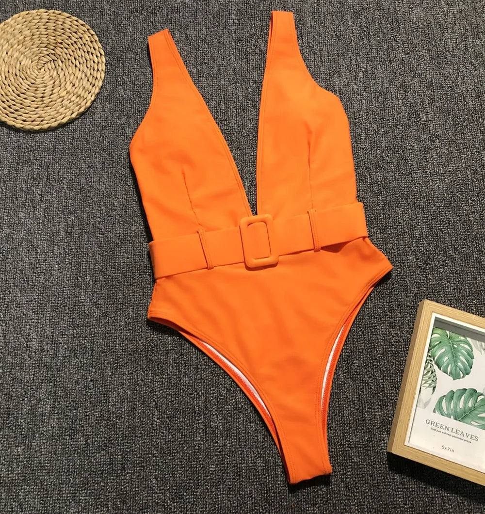 Tie One Piece Swimsuit