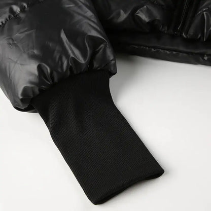 Cutout Cropped Puffer Jacket