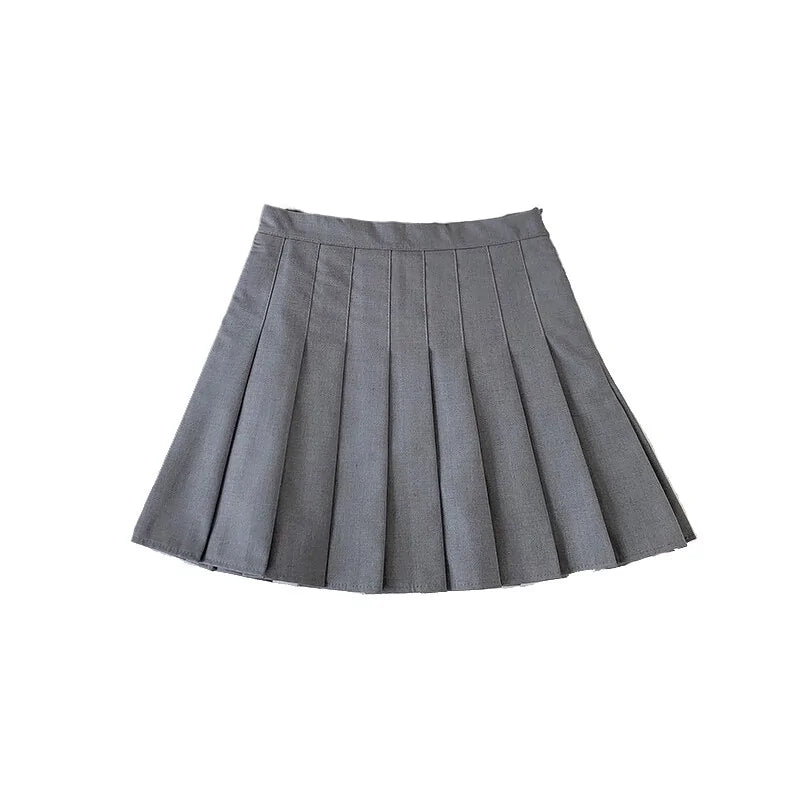 High-Waisted Pleated Skirt