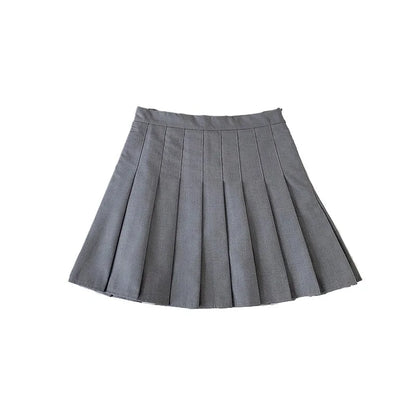 High-Waisted Pleated Skirt