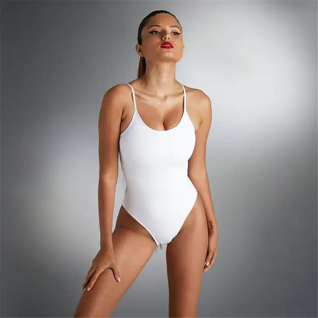 Backless One Piece Swimsuit