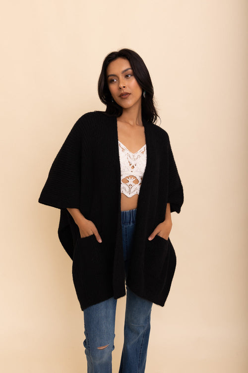 Relax & Chill Summer Nights Boucle Poncho