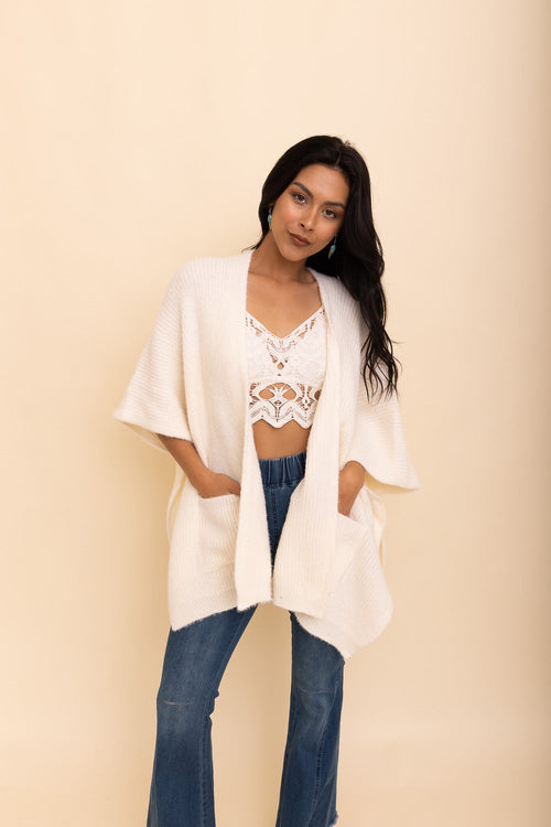 Poncho Boucle Noches de Verano Relax &amp; Chill