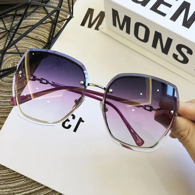 Fashion Rimless Square Women's Sunglasses