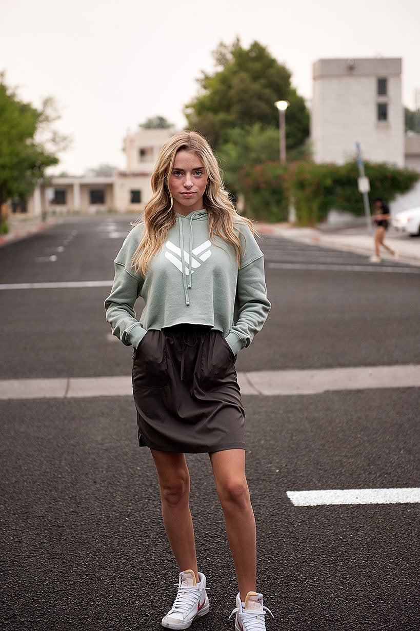 DT Logo Hoodie in Sage