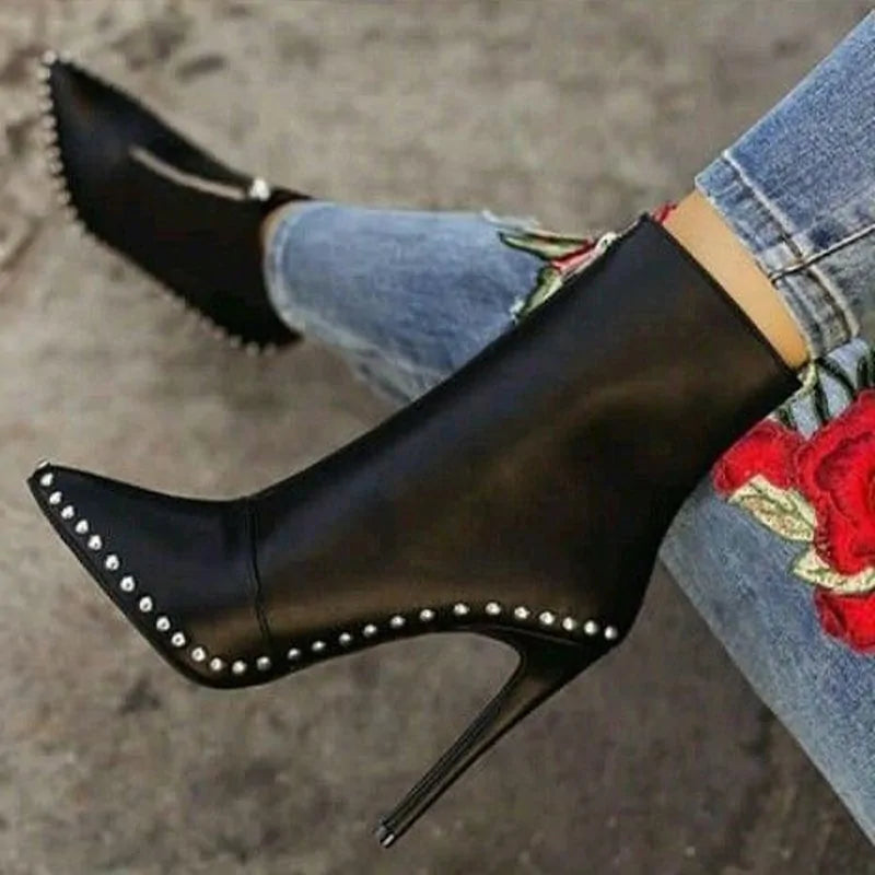 Pointed Toe Modern Ankle Boots