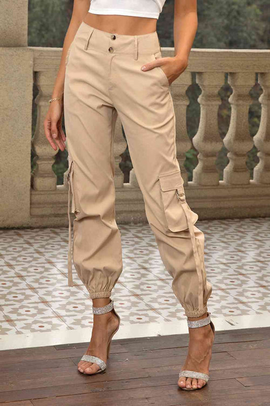 Pantalones cargo de cintura alta